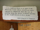 Exhibit in the Keeper's Quarters